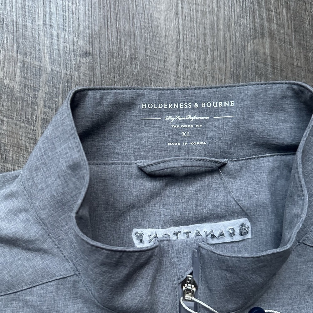 Holderness & Bourne The Conrad Golf Vest Men's XL Gray Dry Luxe Performance NEW - Picture 3 of 10